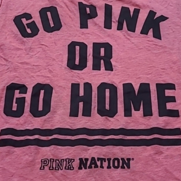 WOMEN'S PINK VICTORIA'S SECRET TANK TOP SHIRT - Picture 3 of 5